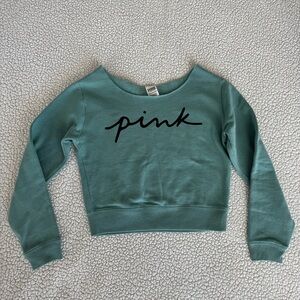 PINK Victoria's Secret Teal Sweatshirt